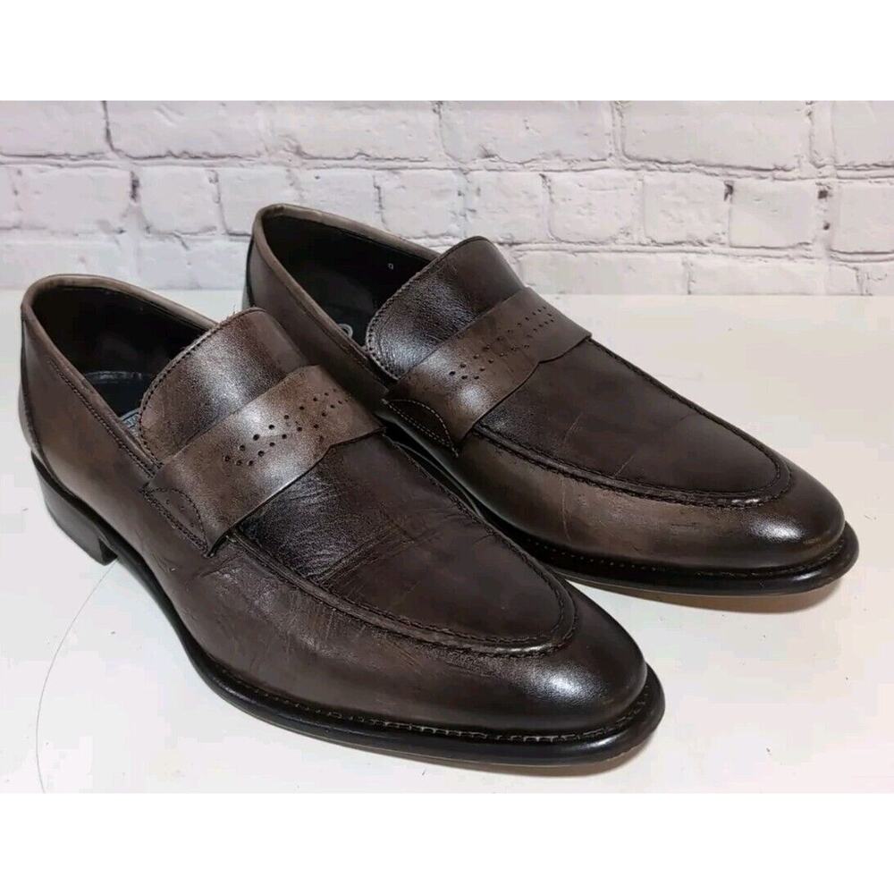 Calzoleria Toscana Dress Loafer Brown Leather Men's Size 13/46 Made In Italy